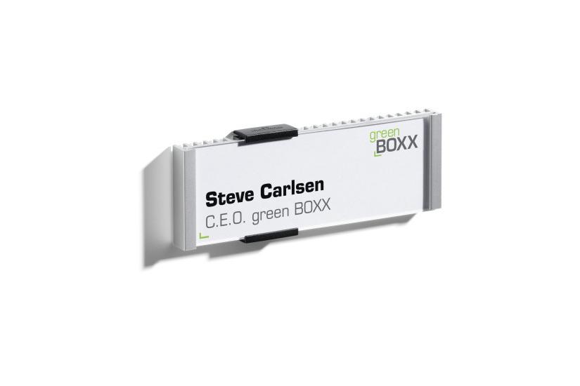 Durable 480023 Skilteholder Informationsstativ Akryl Aluminium Sølv