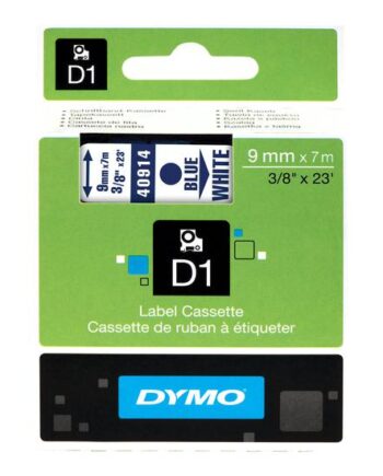Dymo D1 Mærkattape   Kassette    Rulle      Cm