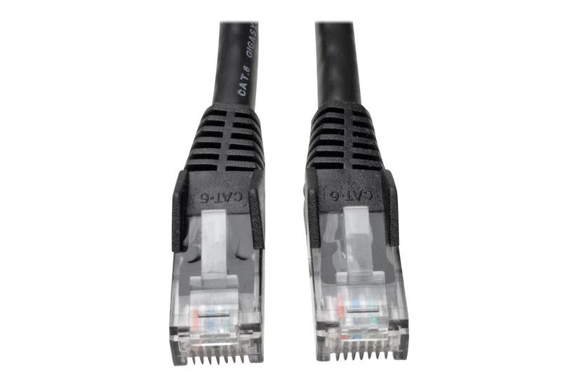 Eaton Tripp Lite Series Cat6 Gigabit Snagless Molded Utp Ethernet Cable Rj45 Poe Black Ft 91 Patchkabel 91 Cm Sort