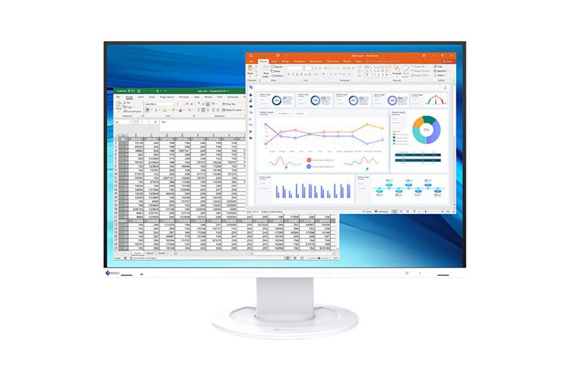 Eizo Flexscan Ev2410r-wt Skærm Led Baglys 24 Ips 5ms Wuxga 1920x1200