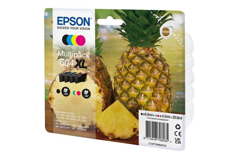 Epson 604 Multipack Pakker Sort Cyan Magenta Gul Original Blækpatron