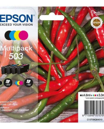 Epson 503 Multipack   Pakker Sort  Gul  Cyan  Magenta Original Blækpatron