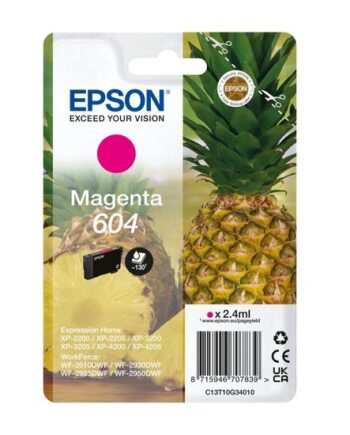 Epson 604 Singlepack Magenta Original Blækpatron
