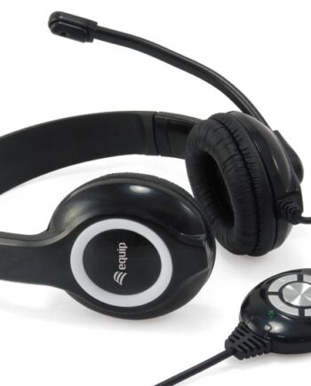 Equip 245301 Hovedtelefoner Headset Ledningsført Opkald Musik Usb Type-  Sort