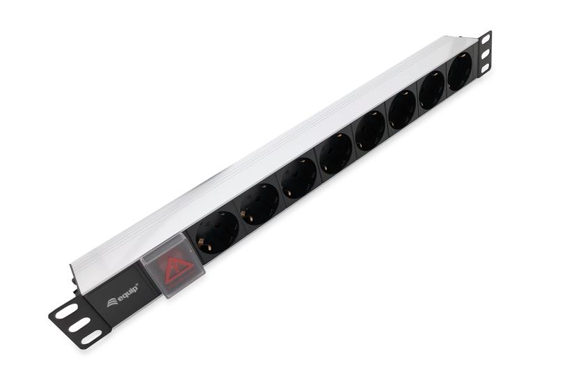 Equip 333293 Strømforsyningsenhed Pdu Ac Stikkontakt Er 1u Sort Sølv