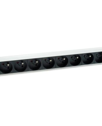 Equip 333313 Strømforsyningsenhed  Pdu    Ac Stikkontakt Er  1u Sort  Sølv