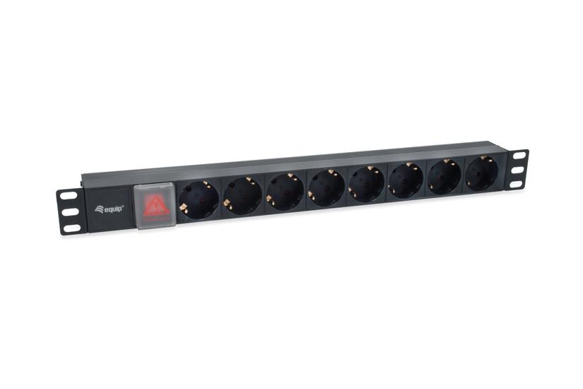 Equip 333286 Strømforsyningsenhed Pdu Ac Stikkontakt Er 1u Sort