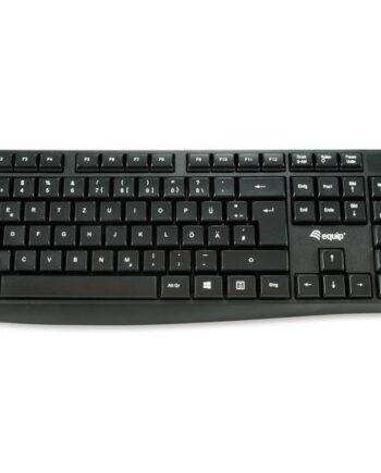 Equip 245210 Tastatur Kontor Usb Qwertz Tysk Sort