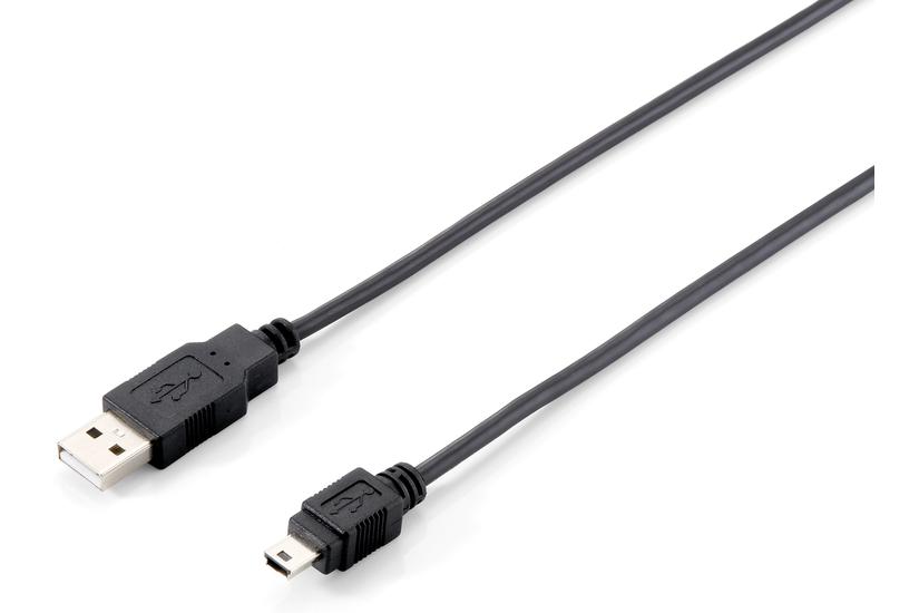 Equip 128521 Usb-kabel Usb Usb Mini-usb Sort