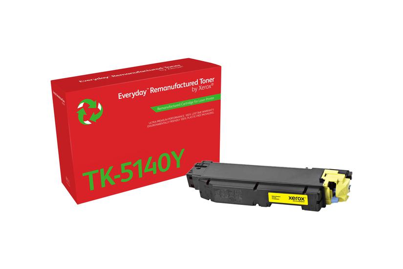 Everyday Gul Kompatibel Genproduceret Tonerpatron Alternativ Til: Kyocera Tk-5140y Green World Alliance Returneringsprogram