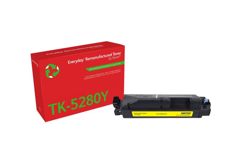 Everyday Gul Kompatibel Genproduceret Tonerpatron Alternativ Til: Kyocera Tk-5280y Green World Alliance Returneringsprogram