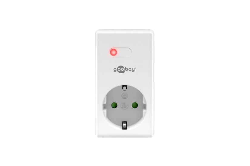 Goobay Fjernstyret Vægstikkontakt 1100w Hvid