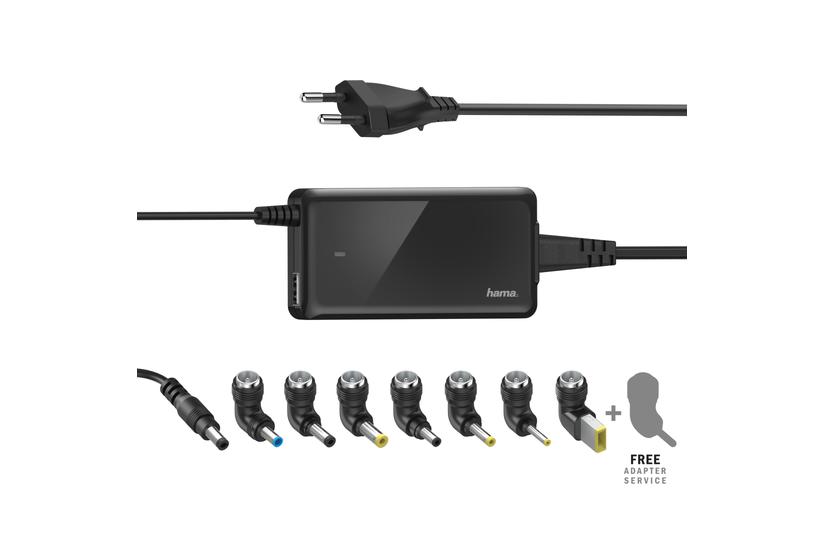 Hama Slim Light Universal Notebook Power Supply Unit Strømforsyningsadapter 65 Watt
