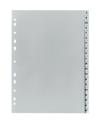 Herlitz A4 Deler 20 Dele Med Faneblade Grå