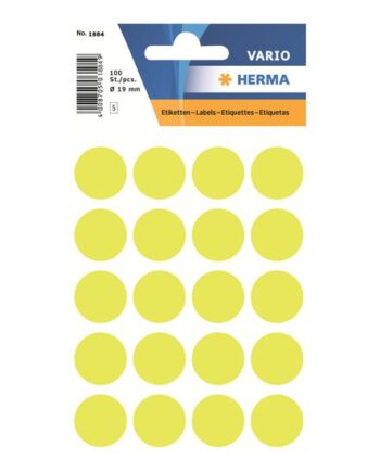 Herma Etiketter 100 Etikette    19 Mm Rund