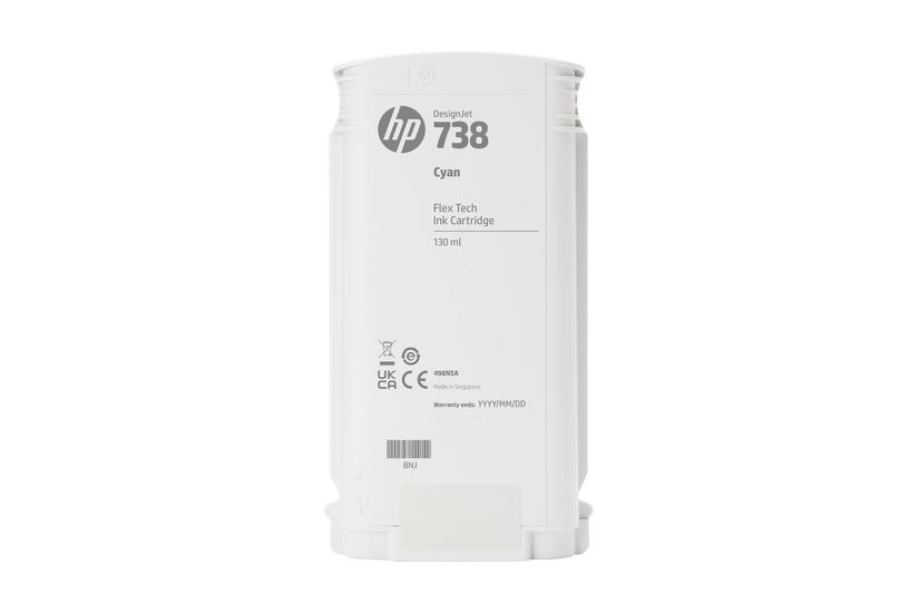 Hp 738 Cyan Original Designjet Blækpatron