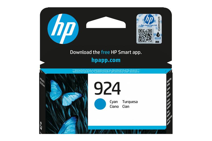 Hp 924 Cyan Original Officejet Blækpatron
