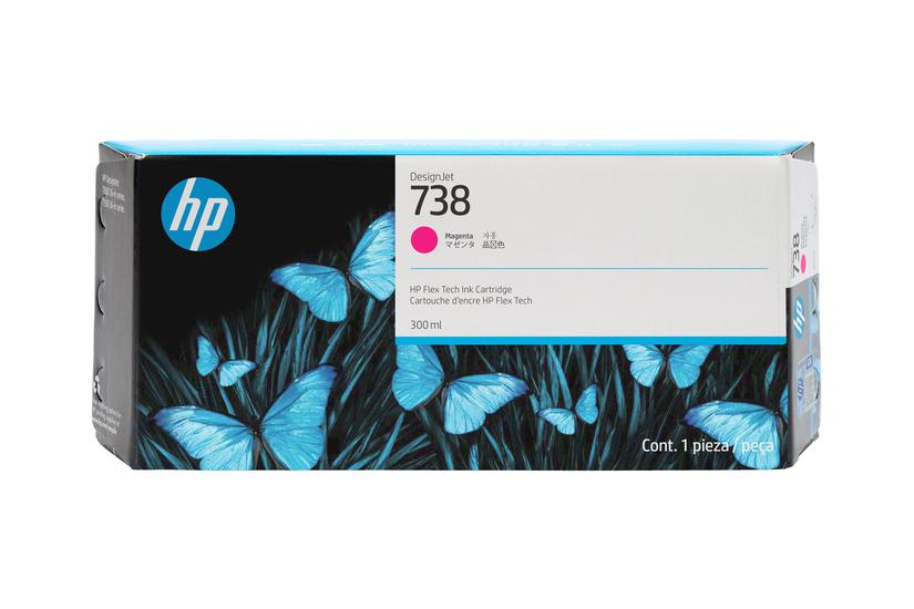 Hp 738 Magenta Original Designjet Blækpatron