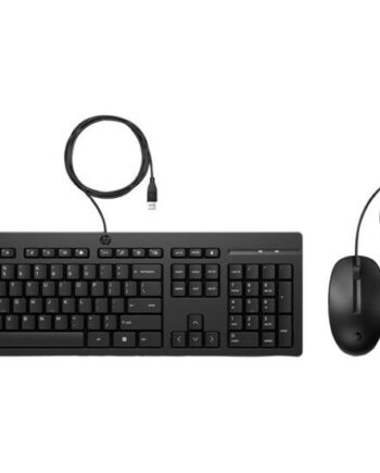 Hp 225 Sæt Med Mus Og Tastatur Ambidextrous   -zoners Layout  Standard Tastetryk Full Size Qwerty Pan Nordic Sort Indgangsudstyr