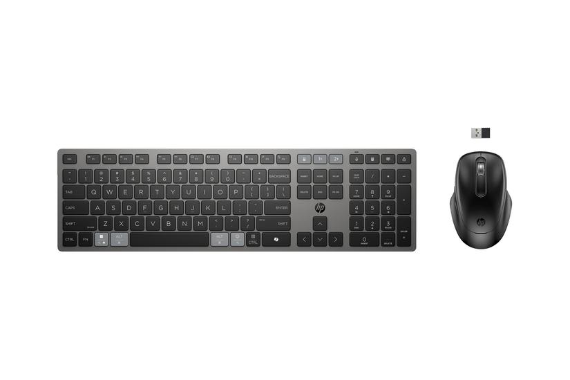 Hp 725 Sæt Med Mus Og Tastatur Multi-enhed Genopladelig Drevet Af Superkondensator Full Size Pan Nordic Nattesort Smart Buy Indgangsudstyr
