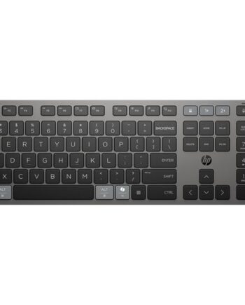 Hp 725 Tastatur Multi-enhed  Genopladelig  Drevet Af Superkondensator Full Size Qwerty Pan Nordic Nattesort Indgangsudstyr