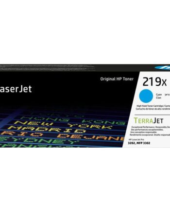 Hp 219x Højtydende Cyan Original Laserjet Tonerpatron  W2191x