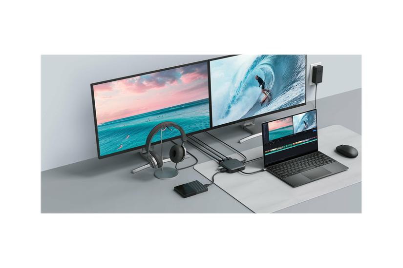 Hyperdrive Mobile Dock Dockingstation Usb4 Hdmi Dp 1gbe