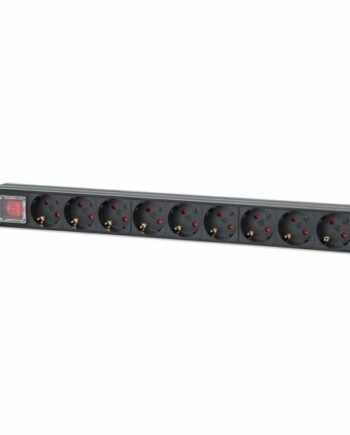 Intellinet 715133 Strømforsyningsenhed  Pdu    Ac Stikkontakt Er  1u Sort