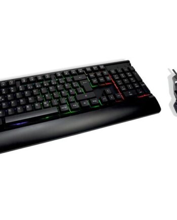 Inter-tech Kc-3000 Sæt Med Mus Og Tastatur Qwertz Tysk Sort Indgangsudstyr