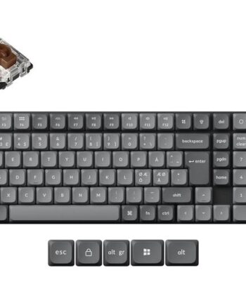 Keychron K17 Max Tastatur Qmk   Custom  Mechanical 96  Qwerty Nordisk Indgangsudstyr