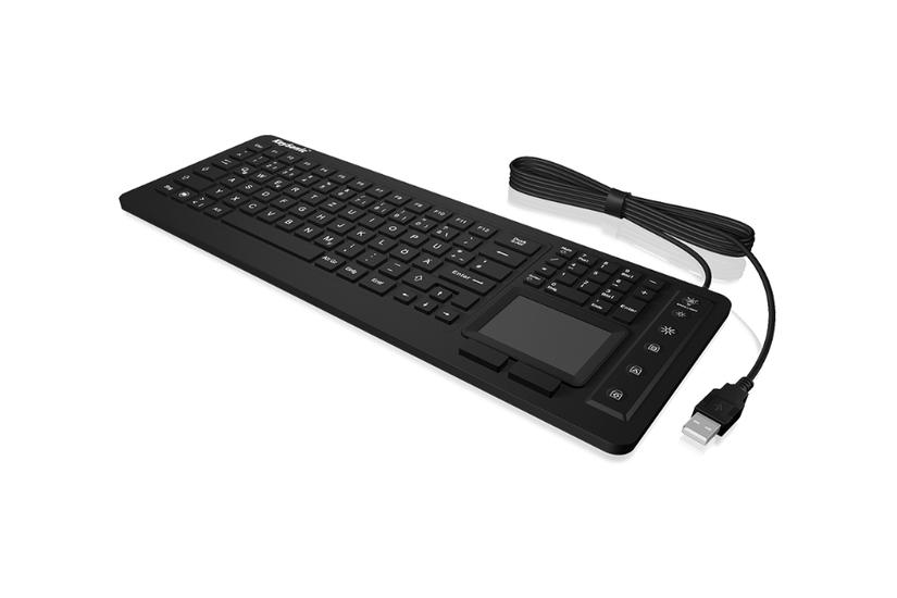 Keysonic Ksk-6231inel Tastatur Industriel Usb Qwertz Tysk Sort