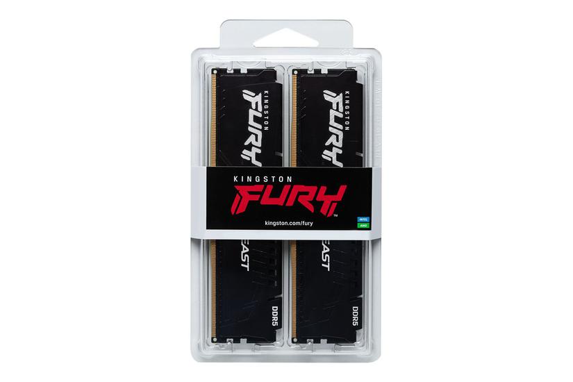 Kingston Fury Beast 64gb:2x32gb Ddr5 Ram 6000mhz Dimm 288-pin On-die Ecc Cl30