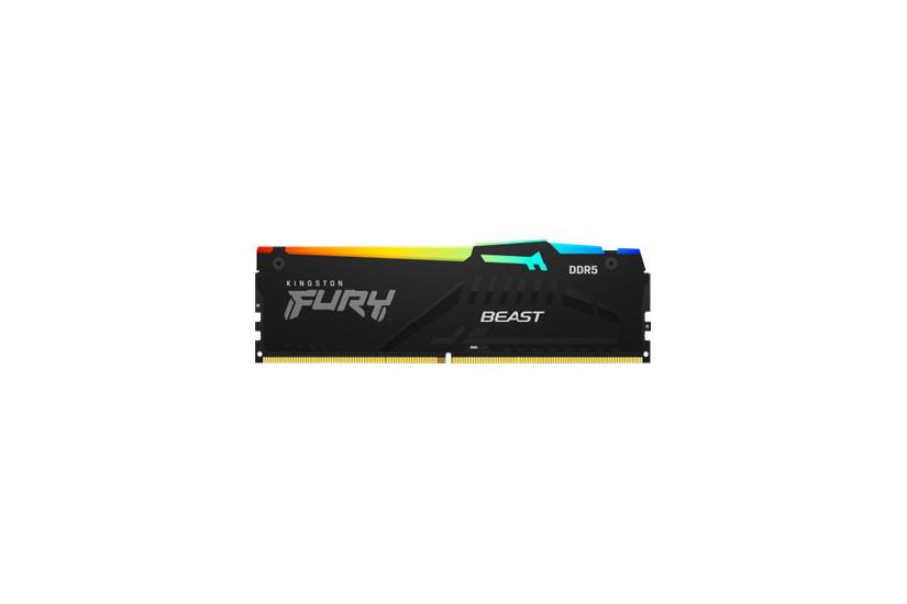 Kingston Fury Beast Rgb 64gb:2x32gb Ddr5 Ram 5200mt Dimm 288-pin On-die Ecc Cl40