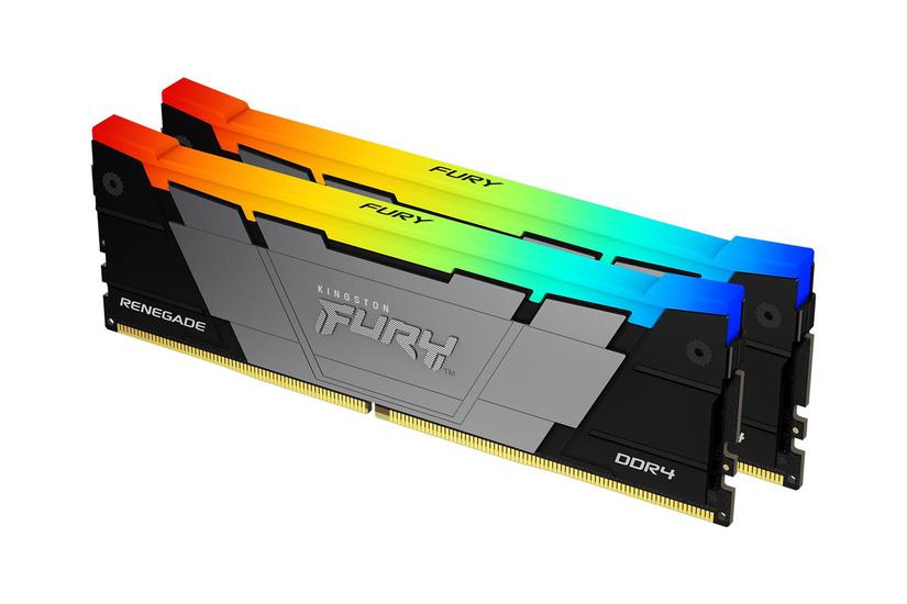 Kingston Fury Renegade Rgb 16gb:2x8gb Ddr4 Ram 4600mt Dimm 288-pin Ikke-ecc Cl19