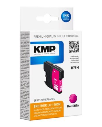 Kmp B78m Magenta Kompatibel Blækpatron  Alternativ Til: Brother Lc1100m