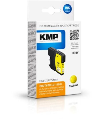 Kmp B78y Gul Kompatibel Blækpatron  Alternativ Til: Brother Lc1100y