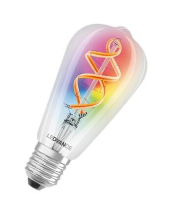 Ledvance Smart  Led-filament-lyspære Form: St64 E27       16 Millioner Farver Varmt Hvidt Lys 2700   Gennemsigtig