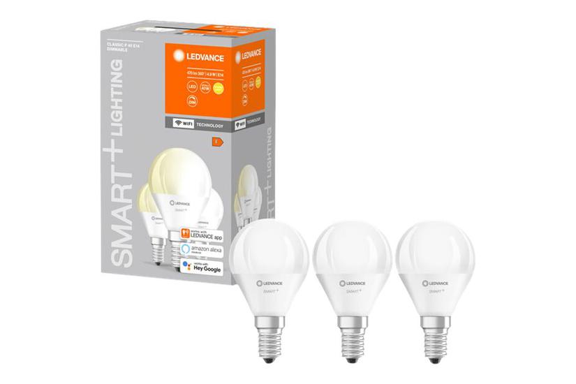 Ledvance Smart Led-lyspære Form: P46 E14 Varmt Hvidt Lys 2700 Hvid Pakke Med