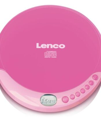 Lenco Cd-011 Bærbar Cd-afspiller Lyserød
