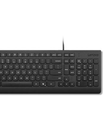 Lenovo Essential Wired Combo Sæt Med Mus Og Tastatur Qwerty Nordisk Sort Indgangsudstyr