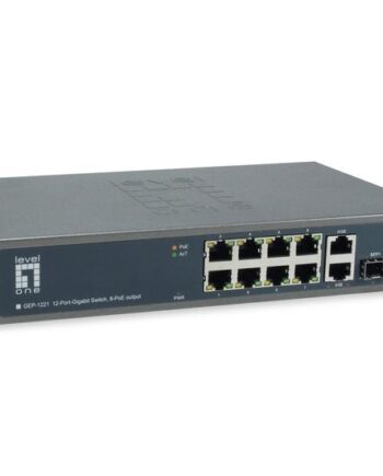 Levelone Gep-1221 Switch 12 Porte Ikke Administreret Monterbar På Stativ