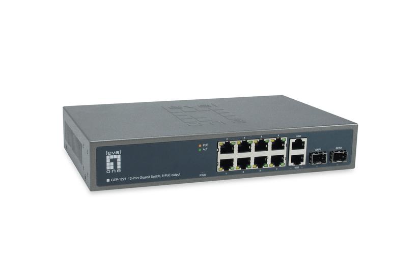 Levelone Gep-1221 Switch 12 Porte Ikke Administreret Monterbar På Stativ