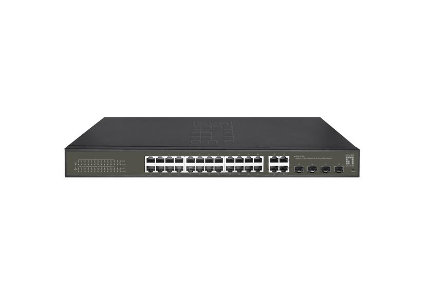 Levelone Switch Administreret Monterbar På Stativ