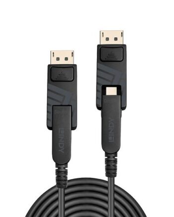 Lindy 38480 Displayport Kabel 10   Mini Displayport Sort