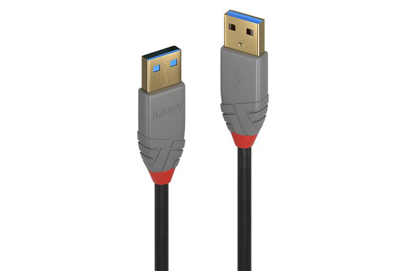 Lindy 36754 Usb-kabel Usb Gen Gen Usb Sort Grå
