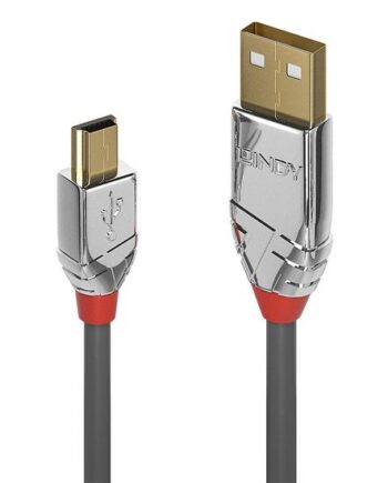 Lindy 36634 Usb-kabel Usb         Usb   Mini-usb   Grå
