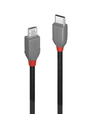 Lindy 36892 Usb-kabel Usb         Usb   Micro-usb   Sort  Grå