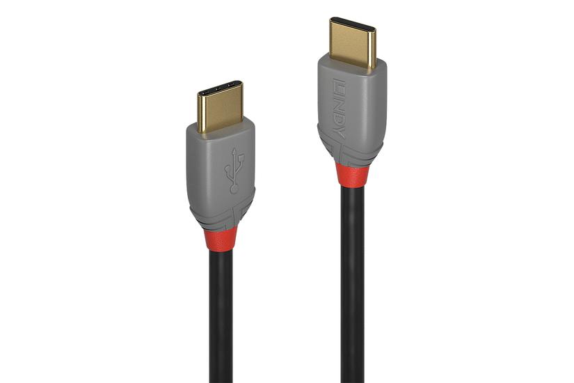 Lindy 36871 Usb-kabel Usb Usb Sort Grå