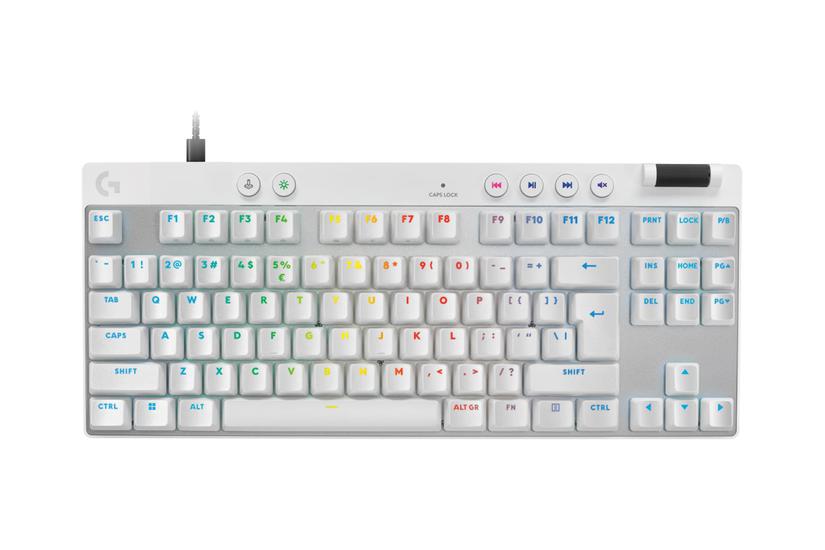 Logitech Pro Rapid Tastatur Tkl Qwerty Us International Hvid Indgangsudstyr
