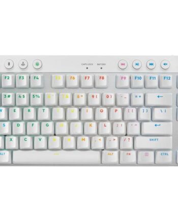 Logitech   Pro   Tkl Tastatur Qwerty Nordisk  Dansk Finsk Norsk Svensk  Hvid Indgangsudstyr